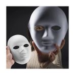 Alfa Life Marketing Beyaz Renk Boyanabilir Anonim Tam Yüz Maske