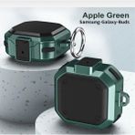 Alfa MEC Samsung Galaxy Buds 2 Uyumlu Kılıf Antishock Darbe Korumalı Tank Kılıf - Mint Yeşili