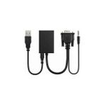 Alfa Net Alfanet VGA To HDMI + Ses Çevirici - Siyah