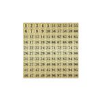 ALFA REKLAM AJANSI DOLAP MASA NUMARASI 4 X 4 CM GOLD METAL