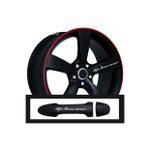 Alfa Romeo 156 İçin Uyumlu Aksesuar Oto Kapı Kolu/jant Sticker 10 Adet 10 1,5 Cm