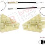 Alfa Romeo 159 939 2005-2011 4/5 Kapı İçin Elektrikli Arka Sağ Veya Sol Kapı Cam Kriko Tamir Seti