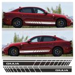 Alfa Romeo Giulia Beyaz Yan Şerit Oto Sticker