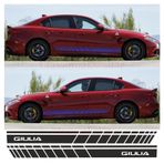 Alfa Romeo Giulia Sarı Yan Şerit Oto Sticker