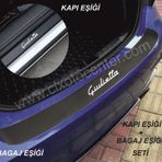 Alfa Romeo Giulietta Bağaj ve Kapı Eşiği Karbon Sticker (SET)