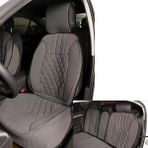 Alfa Romeo Stelvio Lüx Oto Koltuk Minderi Ön Arka 5'li Set ELEGANCE Serisi GRİ