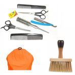 Alfa Set24 6Lı Berber Seti + Ense Fırçası + Penuar