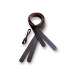 alfa tasarım atölyesi Hakiki Deri Dikilebilir Çanta Sapı (çift/75 Cm) - Koyu Kahve