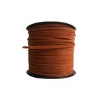 alfa tasarım atölyesi Süet Deri Şerit Ip, 3mm - Taba Rengi, Tesbih, Bileklik, Kolye Ipi (3 Metre)
