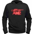 Alfa Tshirt Csgo Kırmızı Awp Siyah Kapşonlu Erkek Sweatshirt