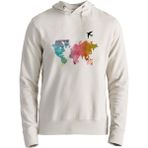 Alfa Tshirt Dünya Haritası Ekru Erkek Sweatshirt