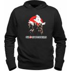 Alfa Tshirt Ghostbusters-Hayalet Avcıları Siyah Kapşonlu Erkek Sweatshirt