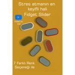 Alfa Tshirt Mıknatıslı Elips Gri Yeni Nesil Stres Oyuncağı – Magnetik Fidget Slider
