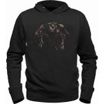 Alfa Tshirt Pudge Meat Hook Siyah Kapşonlu Siyah Erkek Sweatshirt