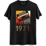 Alfa Tshirt Vintage 1971 Best Of Kısa Kollu Siyah Erkek T-shirt