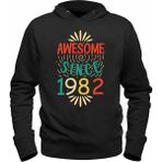 Alfa Tshirt Vintage 1982 Awesome Siyah Erkek T-shirt