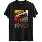 Alfa Tshirt Vintage 1990 Best Of Siyah Erkek T-shirt