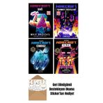 Alfa Yayıncılık Minecraft Roman Serisi 4 Kitap Set / Dağ - Cennet Testleri - Enkaz - Kaza + Okuma Sticker'Ları