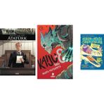 Alfa Yayınları Atatürk (Çizgi Roman) + 2 Kitap Daha (Set) - Hayır