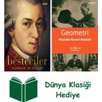 Alfa Yayınları Besteciler - Yaşamları ve Eserleri (Ciltli) + Geometri + Dünya Klasiği Hediye - Hayır