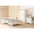 AlfaCountry Mobilya Prens Çocuk ve Genç Odası 120X200 Soft Beyaz Karyola - 120 x 200 cm