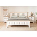 AlfaCountry Mobilya Prens Çocuk ve Genç Odası 90X200 Soft Beyaz Karyola - 90 x 200 cm
