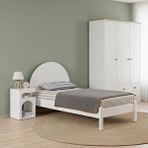 AlfaCountry Turtle Modern Karyola Çift Kişilik, Beyaz