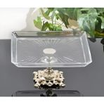 Alfafe Home Metal Ayaklı Kare Sunum Servis Tabağı