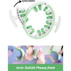 Alfagift Anti-Selülit Masaj Aleti | 360° Tam Sarma | Bacak, Kalça, Kol ve Bel Bölgesi Için - Yeşil