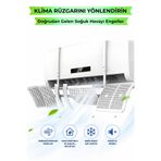 ALFAGİFT Klima Hava Yönlendirici Aparat 90x20 cm Ayarlanabilir Klima Rüzgar Önleyici Deflektör
