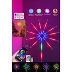 ALFAGİFT RGB Çok Renkli LED Işık- Dekoratif Mobil Uygulamalı Müziğe Duyarlı Parti Yılbaşı Oyun Odası Işığı