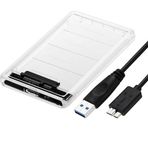 Alfais 4266K 2.5” HDD/SSD USB 3.0 to SATA Dönüştürücü Harici Şeffaf Taşınabilir Kutusu