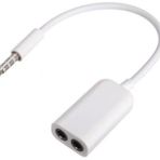 Alfais 4267 Telefon Laptop PC 3.5 mm Kulaklık Çoklayıcı Çevirici Dönüştürücü