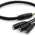 Alfais 4300 3 Port 3.5 mm Splitter Çevirici Dönüştürücü Adaptör