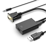 Alfais 4310 VGA to HDMI Çevirici Dönüştürücü Adaptör Kablosu