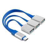 Alfais 4346 Type C To USB 3.0 Çevirici Çoklayıcı 3 Port Adaptör Hub