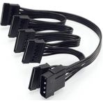 Alfais 4355 Molex IDE 4 Pin To 5 Port Sata Power HDD 60 cm Güç Çoklayıcı Kablo