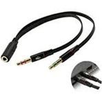 Alfais 4457 3.5 mm Kulaklık Mikrofon Çevirici Switch Splitter