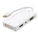 Alfais 4474 Mini Displayport To Hdmi Dvi Vga 3.5 mm Kulaklık Çıkışı Thunderbolt Çevirici Adaptör
