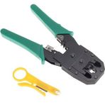 Alfais 4507 RJ9-RJ12-Rj45 Sıkıcı Sıkma Pensesi Kablo Soyucu Set