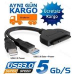 Alfais 4537 USB 3.0 2.5 inch Sata Hard Disk Kablo Veri Kablosu