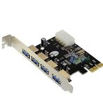 Alfais 4538 PCI-E Express 4 Port USB 3.0 Kart Çoklayıcı Çoğaltıcı