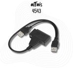 Alfais 4543 USB 2.0 2.5 3.5 inç Sata SSD HDD Hard Disk DC Güç Çevirici Dönüştürücü Adaptör Kablosu