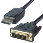 Alfais 4558 Displayport to DVI Çevirici Dönüştürücü Adaptör Kablosu