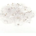 Alfais 4615 Cat6 RJ45 Jack Konnektör Jakı 100 Adet Ethernet Kablo Ucu