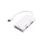 Alfais 4639 Thunderbolt Display Mini Displayport HDMI VGA DVI Port Kablo Çevirici Dönüştürücü Adaptör