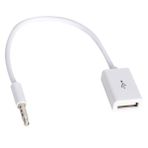 Alfais 4655 USB To Aux Kablo Stereo Dişi Ses 3.5 mm MP3 Player Telefon Otg Kulaklık