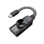 Alfais 4677 Plextone Gs3 Pubg Lol Mikrofon Destekli Usb Harici Ses Kartı 7.1 Dönüştürücü