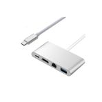 Alfais 4771 USB 3.1 Type C To HDMI USB 3.0 Gigabit Ethernet Çevirici Dönüştürücü Adaptör