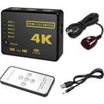 Alfais 4775 HDMI Switch 5 Port Çoklayıcı Kumandalı 4K Ultra HD Destekli Switch
